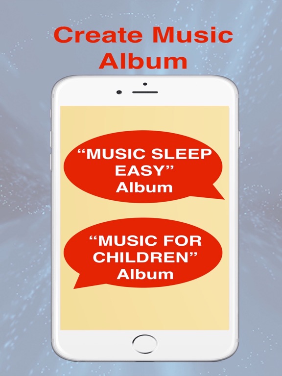 Create Album Music & Sleep Timer iPad screenshot 1 - Music app