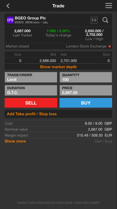 Screenshot #3 pour G&T Trader