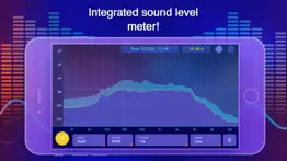 octave band real time frequency analyzer and sound level meter iphone screenshot 2