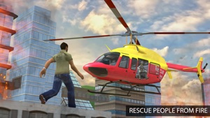 Flying Pilot Helicopter Rescue - City 911 Emergency Rescue Air Ambulance Simulator screenshot #4 for iPhone