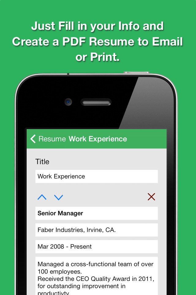 Smart Resume Pro screenshot 4