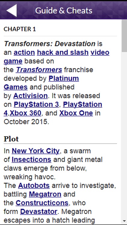 PRO - Transformers: Devastation Game Version Guide