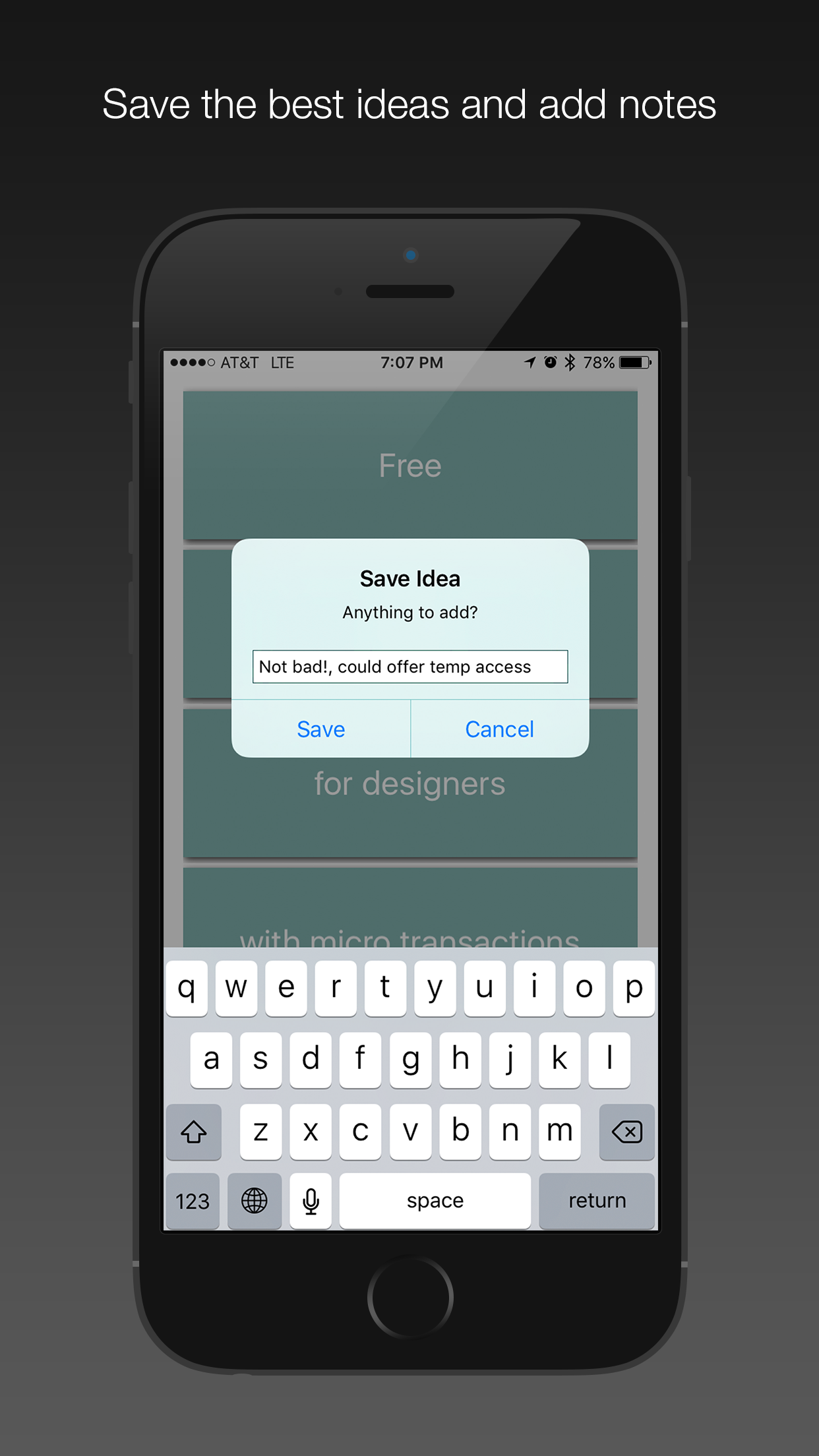 One Idea: Startup idea randomizer