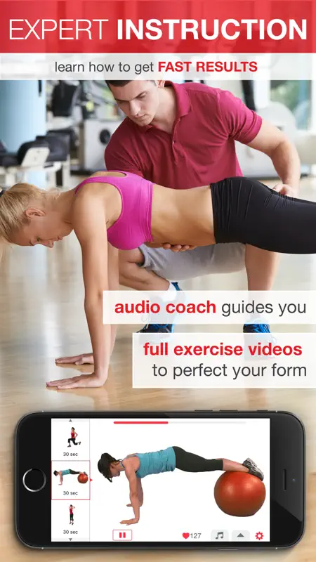 7 Minute Workout - Beginner to Advanced High Intensity Interval Training (HIIT) screenshot 3 of 5