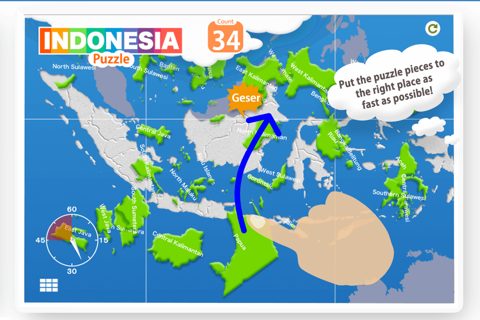 Puzzle Peta Indonesia for iPhone screenshot 2