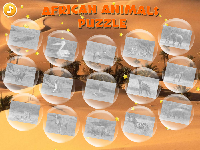 African Animals Puzzle