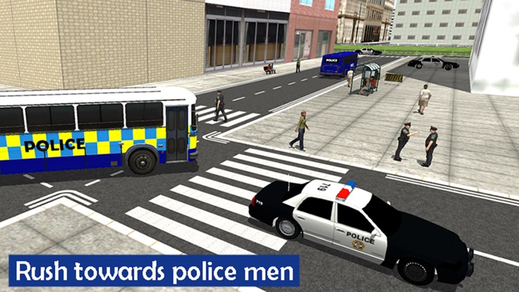 Police City Bus Staff Duty Simulator 2016 3D - London Anicent City Police Department Pick & Drop screenshot-3