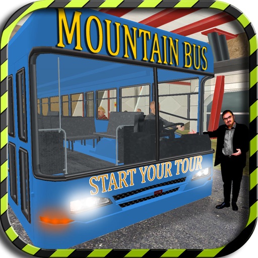 Dangerous Mountain & Passenger Bus Driving Simulator cockpit view - Dodge the traffic on a dangerous highway icon