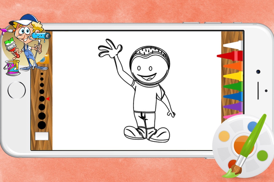 Kids Playing Different Games Coloring Books screenshot 4