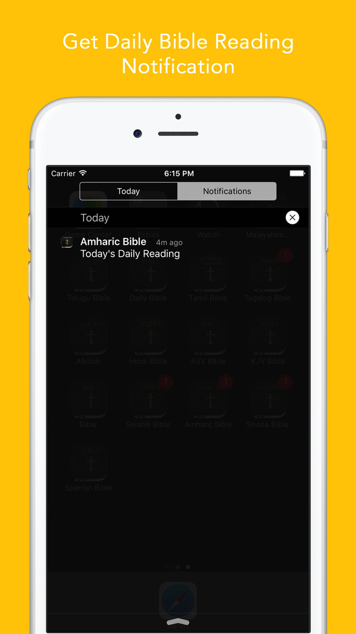 Amharic Bible: Easy to use Bible app in Amharic for daily offline bible book reading screenshot 3