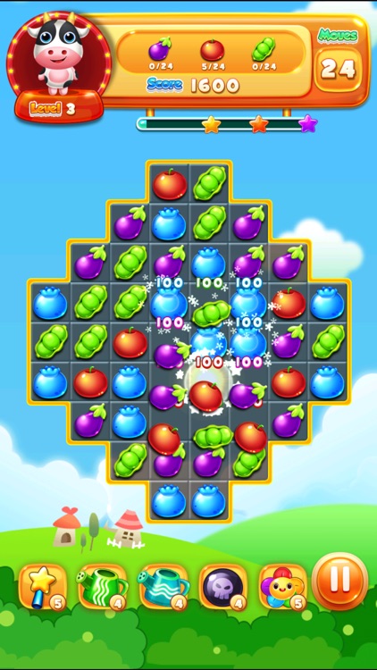 Garden Crush Pop Legend - Delicious Candy Match 3 Deluxe Games Free