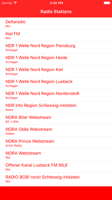 Screenshot #1 pour Radio Schleswig-Holstein FM - Live online Musik Stream von deutschen Radiosender hören