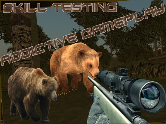 Wild Bear Hunter 2016 : Jungle Beast Hunting Simulation 3d : full fun free game iPad screenshot