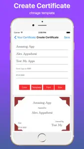 Create Your Own Certificate Pro screenshot #3 for iPhone