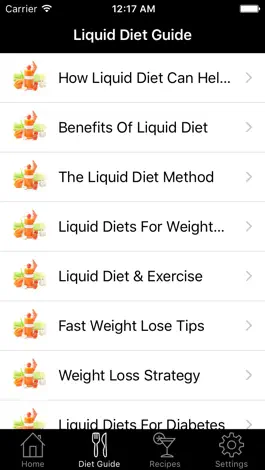 Game screenshot Liquid Diet Guide apk