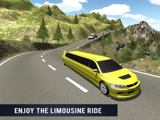 Up Hill Limo Off Road Car Rush iPad screenshot