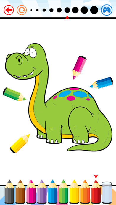 Screenshot #2 pour Dinosaure Dragon Coloring Book - Dino dessin pour enfant gratuit, peinture animale et des jeux de couleurs HD pour un bon kid