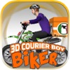 3D Courier Boy Biker