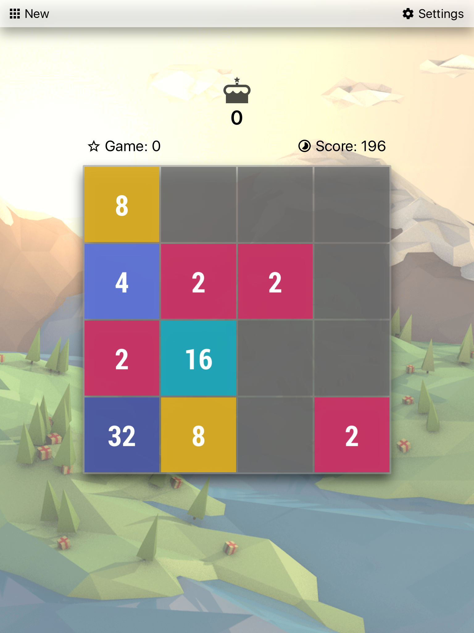 World 2048 - simple puzzle game