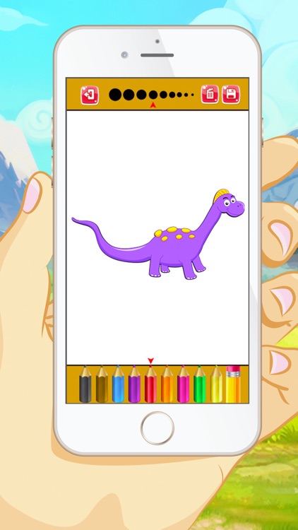 Dinosaur Coloring Book - Educational Color and Paint Games Free For kids and Toddlers