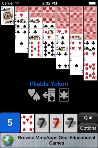 Pliable Yukon Solitaire screenshot 3