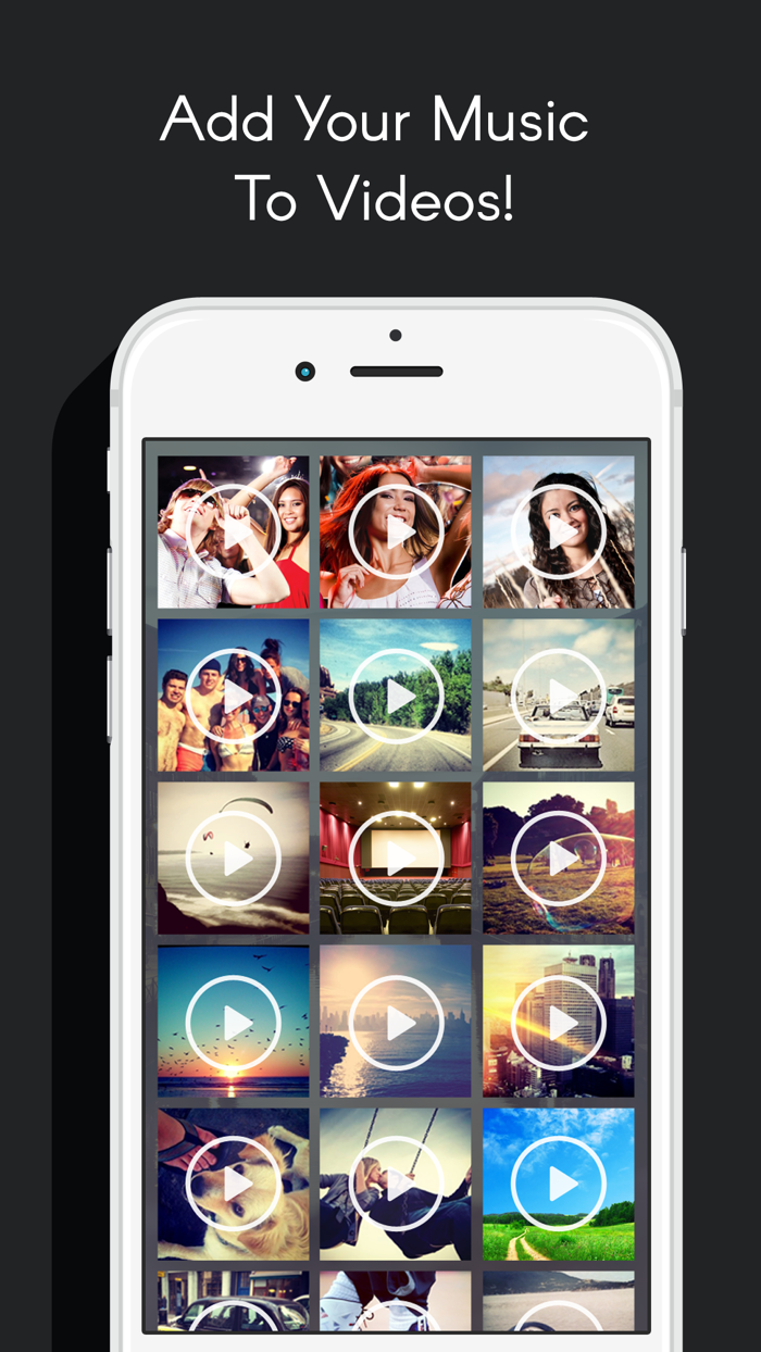 Add Videos to Music - Merge background audio movie maker and video editor free