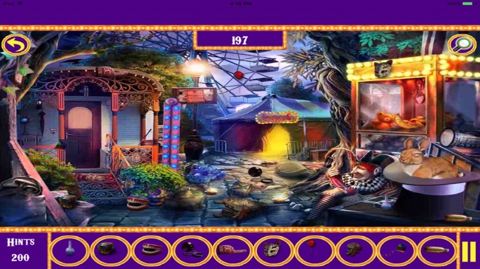 #2. Free Hidden Objects:Circus & Carnival Hidden Object (iOS) Podle: rinku patel