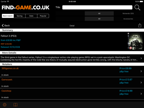 find-Games iPad screenshot