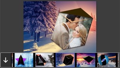 Screenshot #1 pour 3D Snowfall Photo Frame - Amazing Picture Frames & Photo Editor