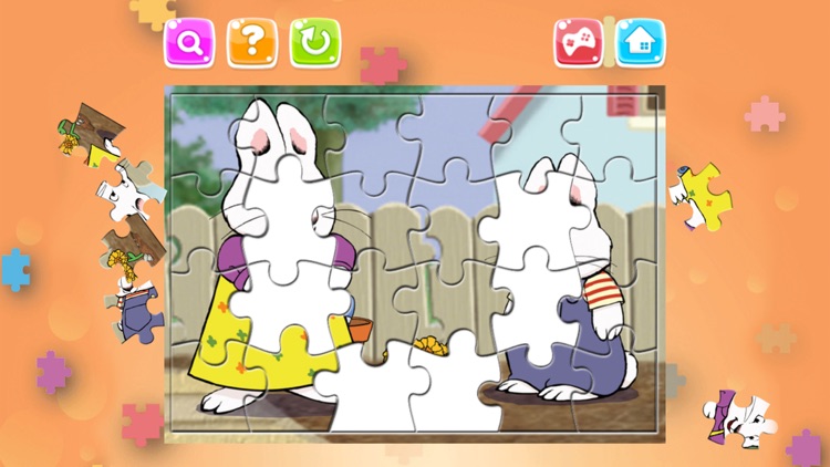 Cartoon Puzzle – Jigsaw Puzzles Box for Max and Ruby - Kids Toddler and Preschool Learning Games