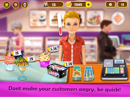 Ice Cream & Cake Cash Register iPad screenshot 5 - Games app