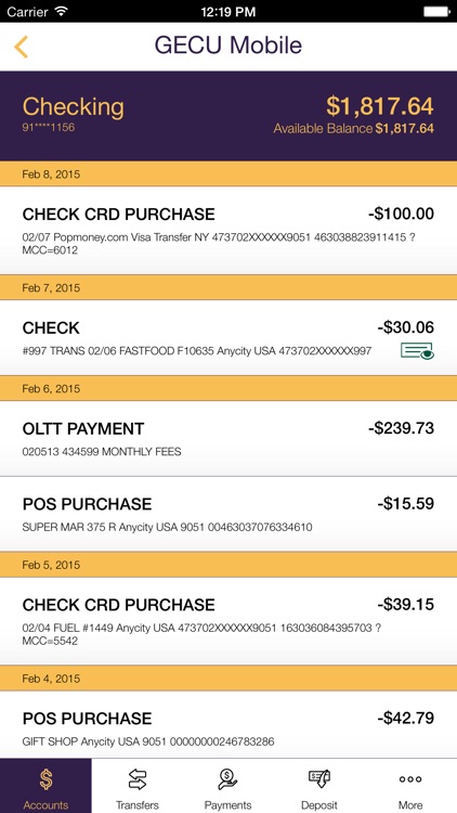 General Electric Credit Union Mobile Banking screenshot-3