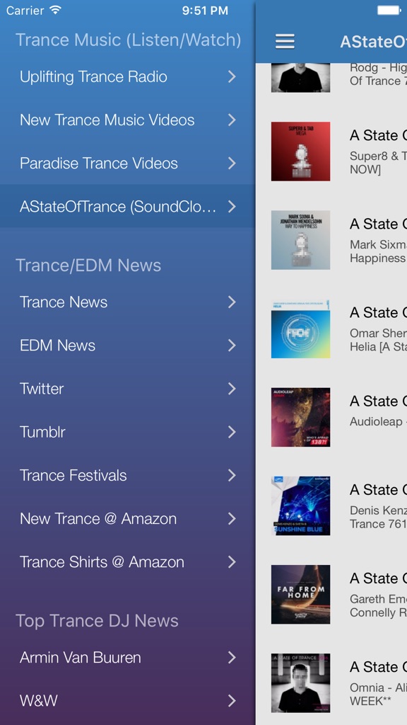 【图】Trance Music Free – Discover New Dance Music via Radio, DJ Updates & Videos(截图1) 【图】Trance Music Free – Discover New Dance Music via Radio, DJ Updates & Videos(截图1)