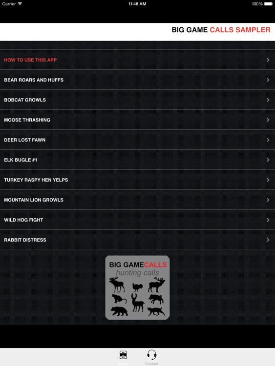 Big Game Hunting Calls SAMPLER - The Ultimate Hunting Calls App For Whitetail Deer, Elk, Moose, Turkey, Bear, Mountain Lions, Bobcats & Wild Boar