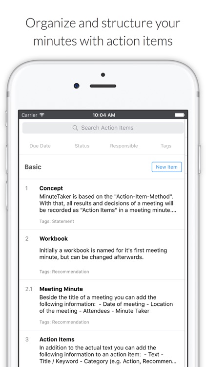 MinuteTaker - Meeting Minutes creation and sharing
