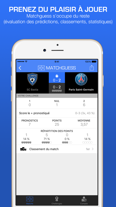 Screenshot #3 pour Matchguess : pronostics de football entre potes