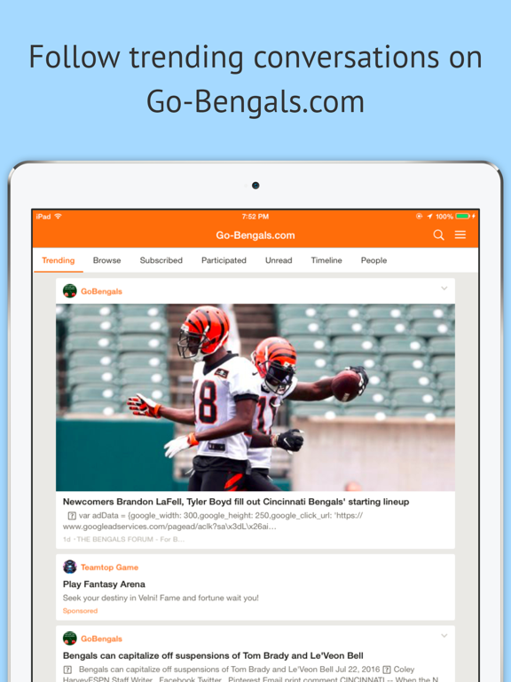 Screenshot #5 pour Go-Bengals.com