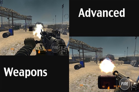Real Trigger FPS Weapons Shooting Test : Desert Range Mission Game screenshot 3