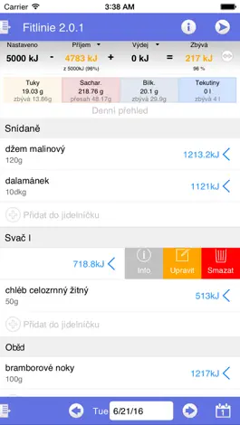 Game screenshot Fitlinie - počítej kalorie mod apk