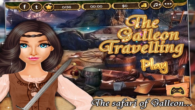 The Galleon Travelling - Hidden Objects game for kids and adults