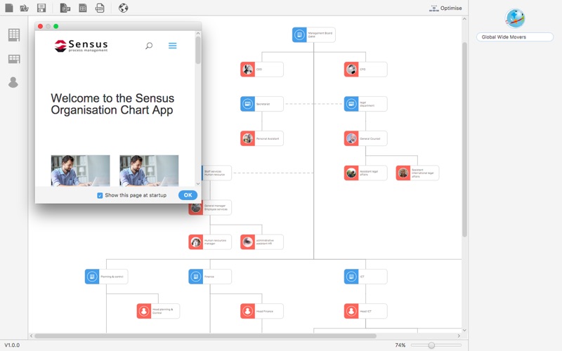 Screenshot #1 pour Sensus OrgChart App