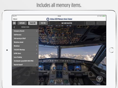 A320 Memory Items Trainer screenshot 2