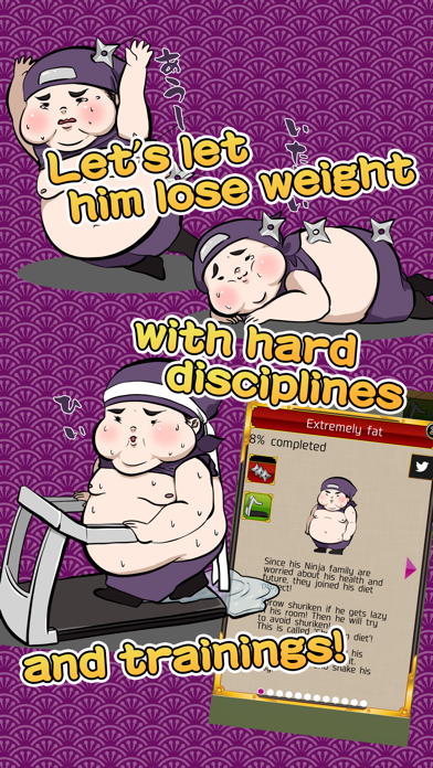 Mr. Ninja The Fat iPhone screenshot 2 - Games app