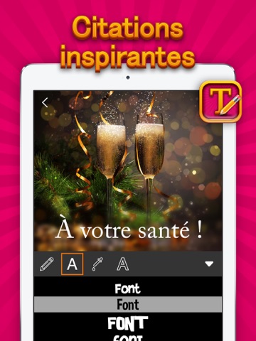 Screenshot #5 pour Texte sur images éditeur de photos – Ajouter des légendes aux photos pour fonds d'écran d'inspiration