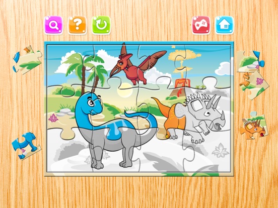 Dinosaur Puzzle for Kids - Dino Jigsaw Puzzles Games Free for Toddler and Preschool Learning Games iPad screenshot 4 - Games app