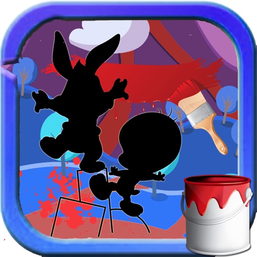 Coloring Page For Kids Games Looney Tunes Edition Icon