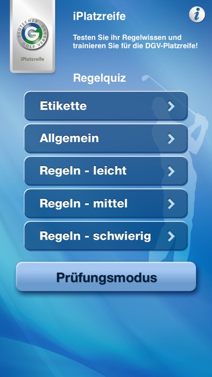 iPlatzreife - das offizielle Regelquiz