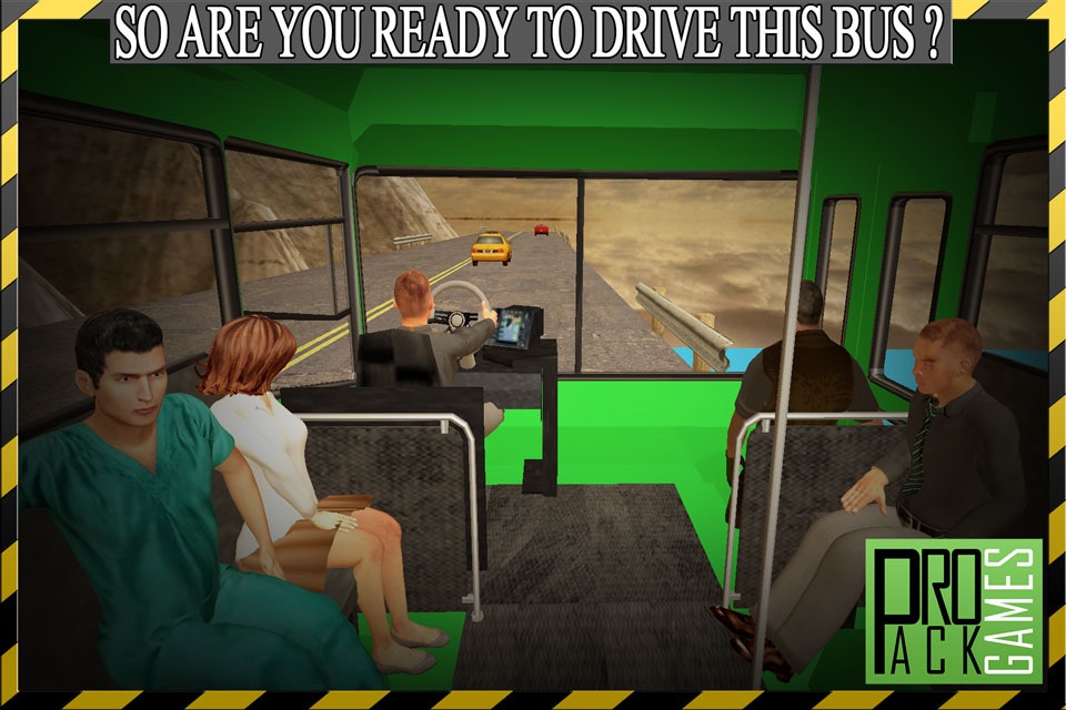 Dangerous Mountain & Passenger Bus Driving Simulator cockpit view – Transport riders safely to the parking screenshot 4