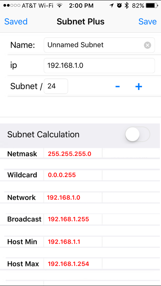 #2. Subnet Plus - Subnet Calculator (iOS) By: Ted Trentler