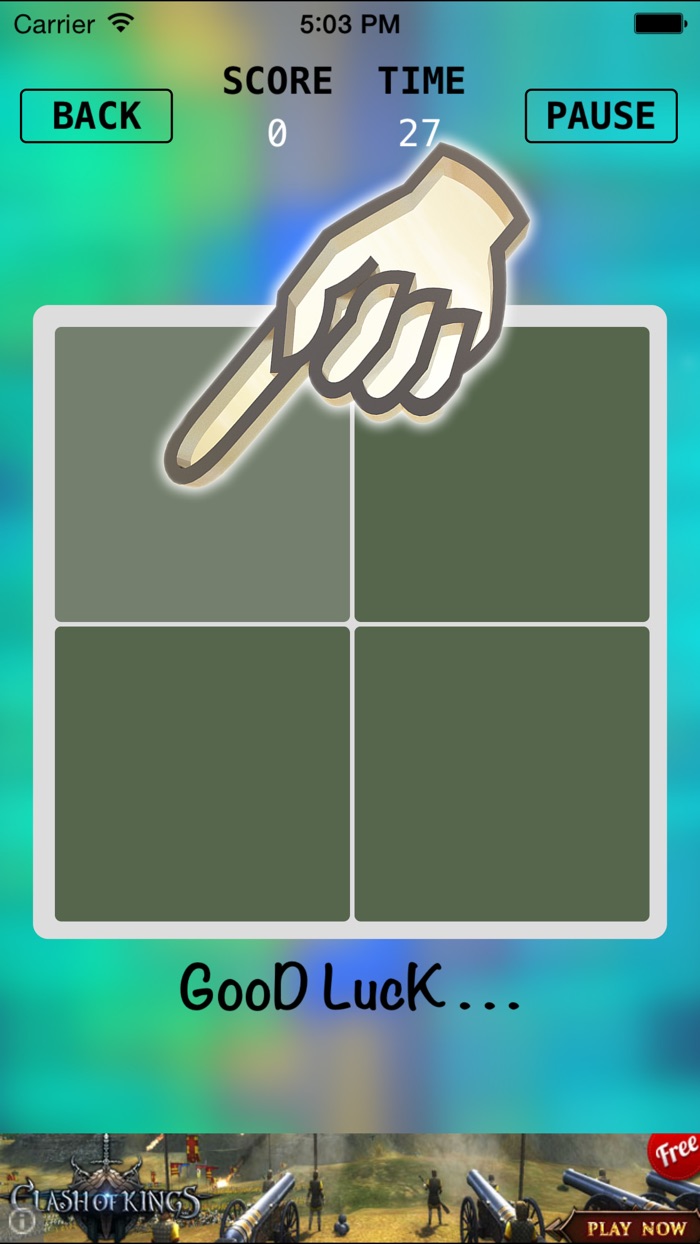 Color cube - spot the different square